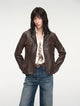 Imported oil wax sheepskin waist leather jacket from New Zealand"Phantom of the Floating Palace"