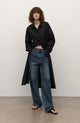 TOP grade long-staple cotton basic micro-stacked straight jeans