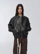 Imported waxed sheep leather retro work jacket coat for women "Fashionable Luke"