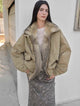 Urban Parka Casual Street Fox Fur Collar 90 Goose Down Design Fashion Denim Jacket