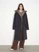 "Winter Institute" windproof and warm drop shoulder large version long hooded detachable liner parka