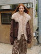 Winter is coming fashionable warm and waterproof detachable silhouette beach wool collar short down parka