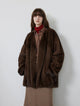 Liberty Mink Vintage V-Neck Shoulder Sleeve Mink Coat