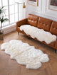 Two fur stitching (2'x6') New Zealand sheepskin rugs