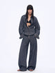 Old money style linen material stand-up silhouette double waist scimitar casual trousers spring"Berlin Street"