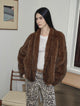 Dream Traveler Mink Vintage Light Luxury Texture Three-dimensional Silhouette Knitted Mink Coat