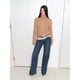 Vintage warm flower pattern basic top mohair wool cable blend zipper knit cardigan "Romantic Cable"