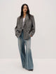 "Long Night Meteor" Limited Edition Italian Imported Yarn Fashionable Chanel Style Tweed Suit Jacket