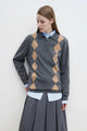 "Graduate" Machine Washable Wool Polo Neck Sweater Preppy Vintage Top