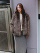 "Polar Night Star" imported sagafurs fox fur coat whole fox fur coat