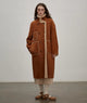 “Christmas Elk” Reversible All-wool And Artificial Compound Suede Long Shearling Jacket