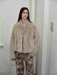 Practical Wearism Casual Urban Drop Shoulder Stand Collar Tuscan Sheepskin