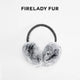 FireladyFur Women's Rabbit Fur Ear Muffs