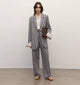 Heavy fine twill worsted wool, asymmetrical collar design, basic classic two-button suit