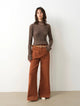 "Mid-Autumn Afternoon" Haute couture retro versatile straight-leg slightly flared wide-leg casual pants
