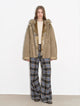 "Impressionist" 90 goose down jacket, detachable wolf fur collar, rabbit fur lining, hooded down parka