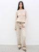 "Flare Mark" Retro all-season slim-fit versatile floor-length washed flared jeans