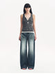 "Street Moments" Deconstructed Scimitar Straight Jeans Summer