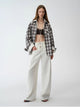 Old Money Style Linen Cut Scimitar Pants"Weiss Love Letter"