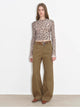 "Street Step" Retro distressed casual style straight slant pocket casual scimitar bloomers