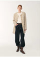 Heavy wool tweed high-end exquisite round neck patch pocket slim Chanel jacket for women