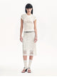 "Summer Dream" acetate sequin embroidered straight skirt