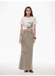 Fashionable and slim fit, all-season original printed, tailored hourglass-style, round neck, short waist T-shirt