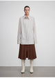 Long shirt with high-end drapey temperament top for women