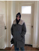 "Winter Dumbo" Large Fur Collar Lightweight Long Down Parker for Women