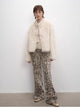 "Healing Eros" casual stand-up collar short Tuscan sheepskin fur coat winter