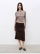 "Autumn Slumber" Unique Stylish Double-Sided Sherpa Textured Versatile Slimming Skirt