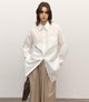 "Heart's Desire" high-end high-density nylon cotton drapes stylish all-match silhouette shirt