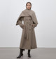"Assassin's Creed" removable scarf collar, woolen coat for women, autumn and winter coat