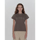 "May Time" luxury brand same version 3D long-staple cotton slightly waist rivet T-shirt