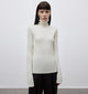 "Moonlight Essence" Machine Washable 48S Wool Pile Collar Bottoming Shirt Slim Fit Inner Knitted Sweater for Women