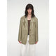 Wide shoulder multi-pocket suit waxed leather jacket "Windsor Past"