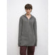 Women's zipper round neck wool hoodie oversized sweater Boyfriend Fit cozy long sleeve,"Autumn Ticket"