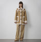 "Western Sunset"Winter Wool Artificial Compound Suede Shearling Fur Coat for Women