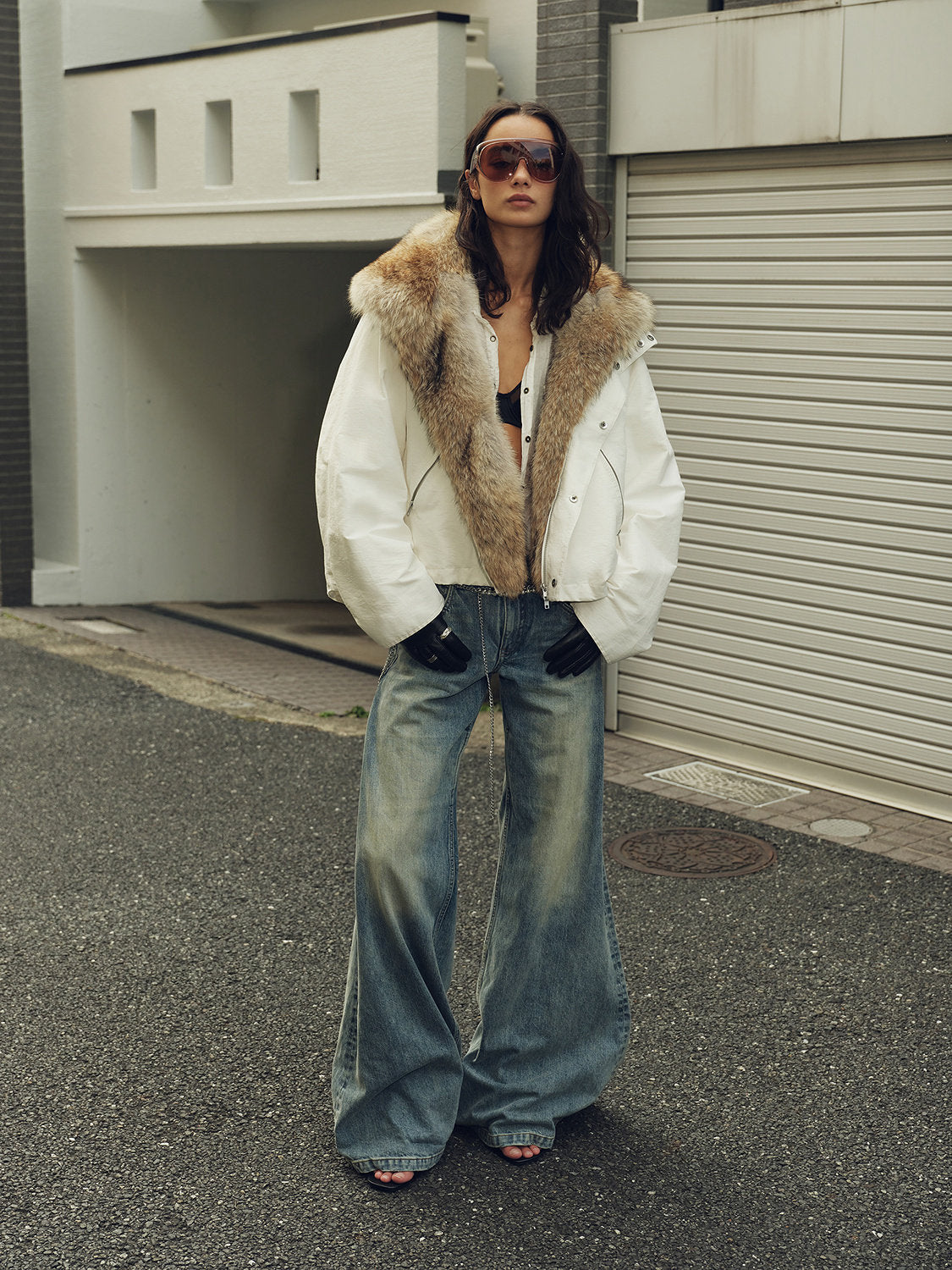 Firelady Fur Women's Fur Collar Parka with Coyote/Raccoon/Tokay Fur Trim "Epoch Winter Collection"