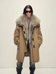 Firelady Fur Women's OVERSIZE Raccoon Fur Down Parka with Multi-Wear Design "Swan Feather Collection"