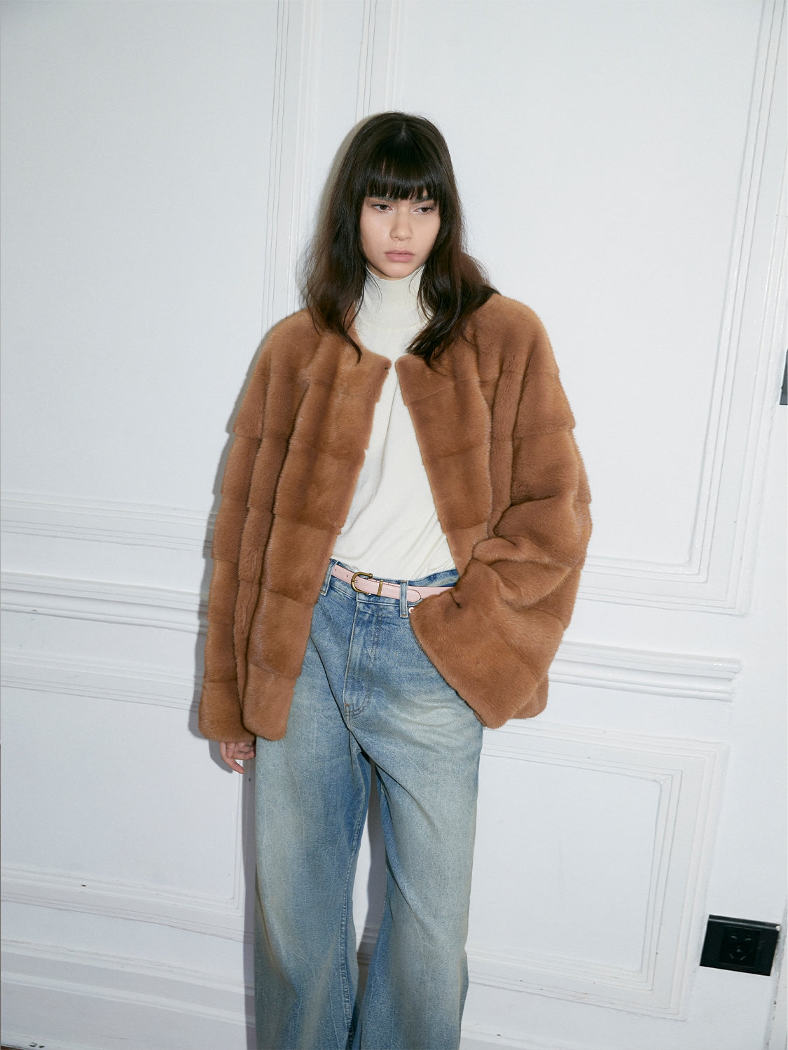 ジャケット・アウター vintage fur jacket / Mods coat Vintage 1940's Real Mink Fur Jacket/Coat Woman's Lamson & Hubbard