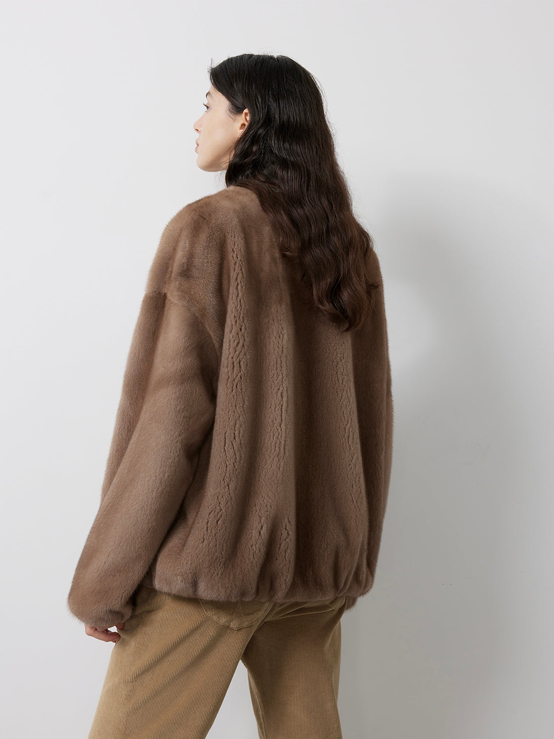 Louvre Mink V-Neck Jacket – Firelady Fur