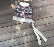 Autumn and winter jacquard knitted hat atmospheric woolen hat