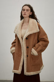 Makino Tour Double-sided shearling coat