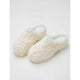 [FF × JW Collaboration - Fur-lined Slip-On Platform Sneakers] Casual and stylish design with wool, slip-on thick-soled sneakers that add height