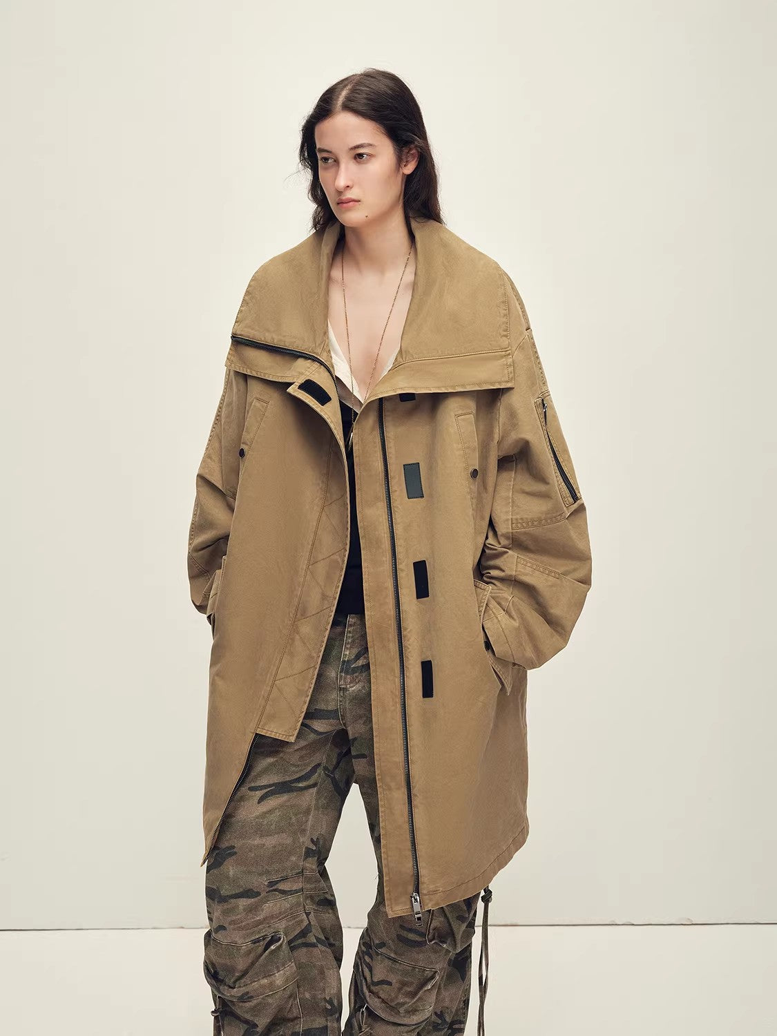 Firelady Fur Women's OVERSIZE Raccoon Fur Down Parka with Multi-Wear Design "Swan Feather Collection"