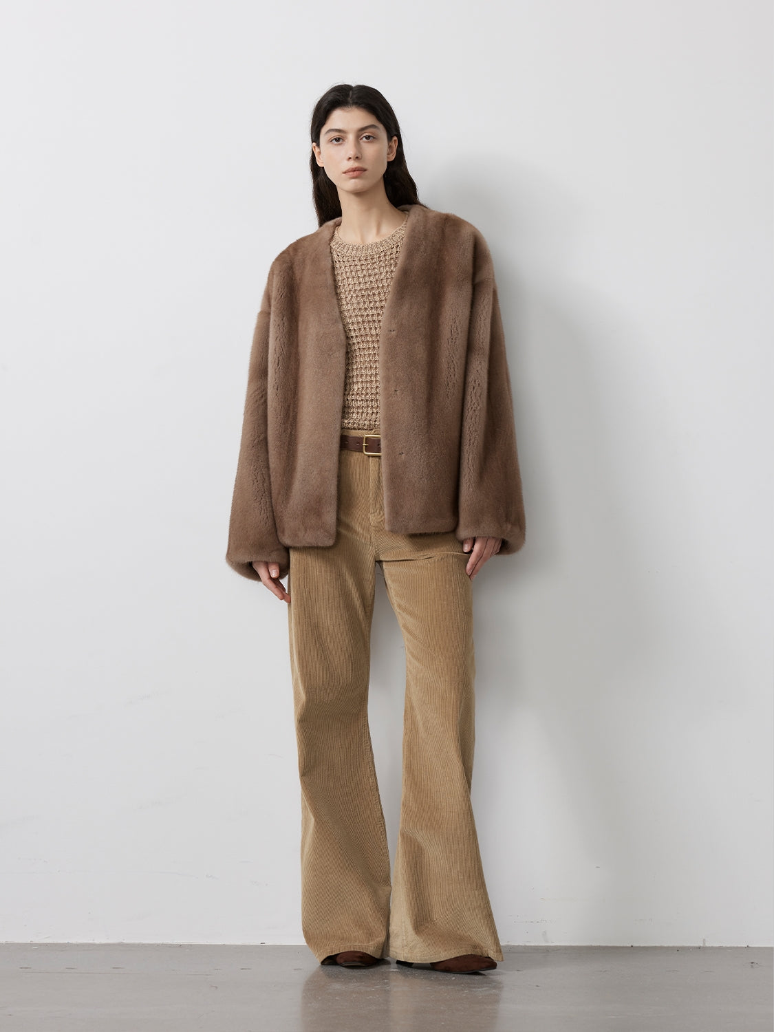 Louvre Mink V-Neck Jacket – Firelady Fur