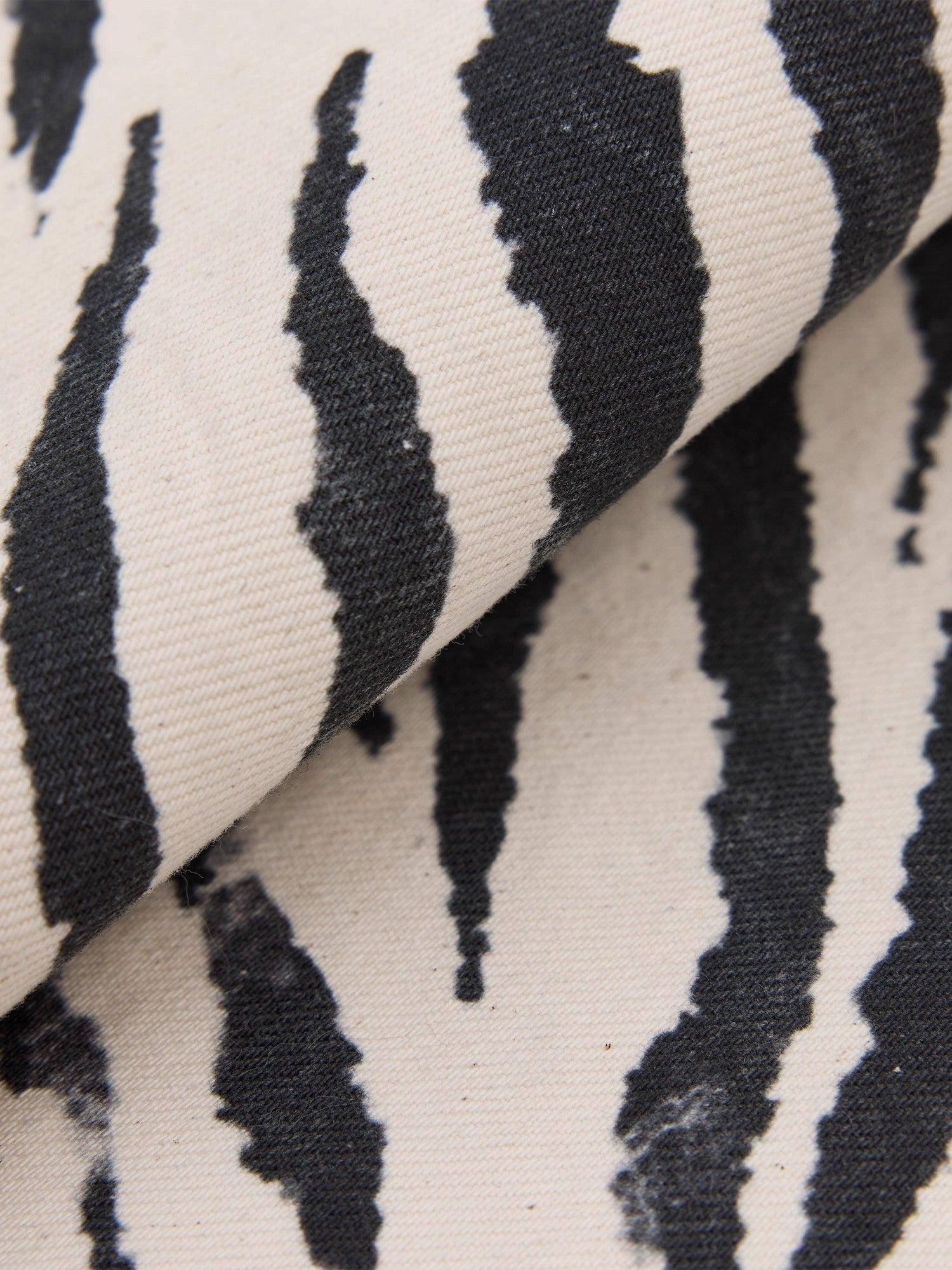 Firelady Fur [FF×JW Collaboration] Rabbit Fur and Zebra Print Denim Fur Bag