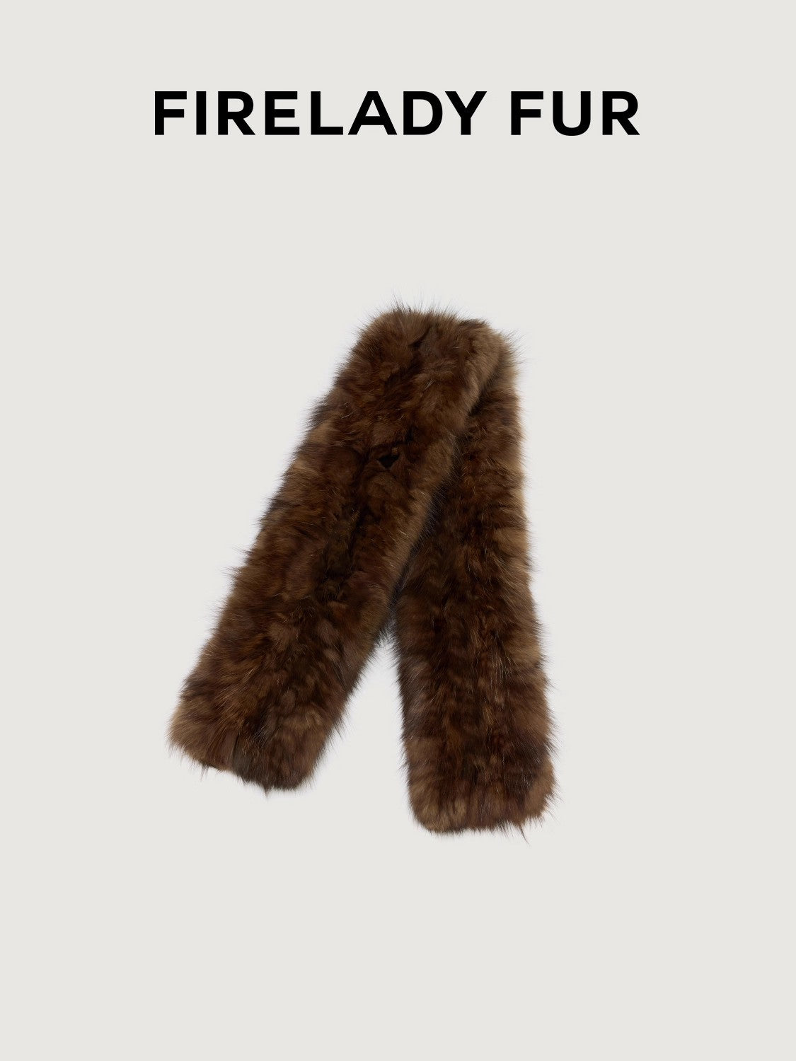 Firelady Fur Mink Fur Scarf Russian Imported Fashionable Retro Old Money Style Plain Weave