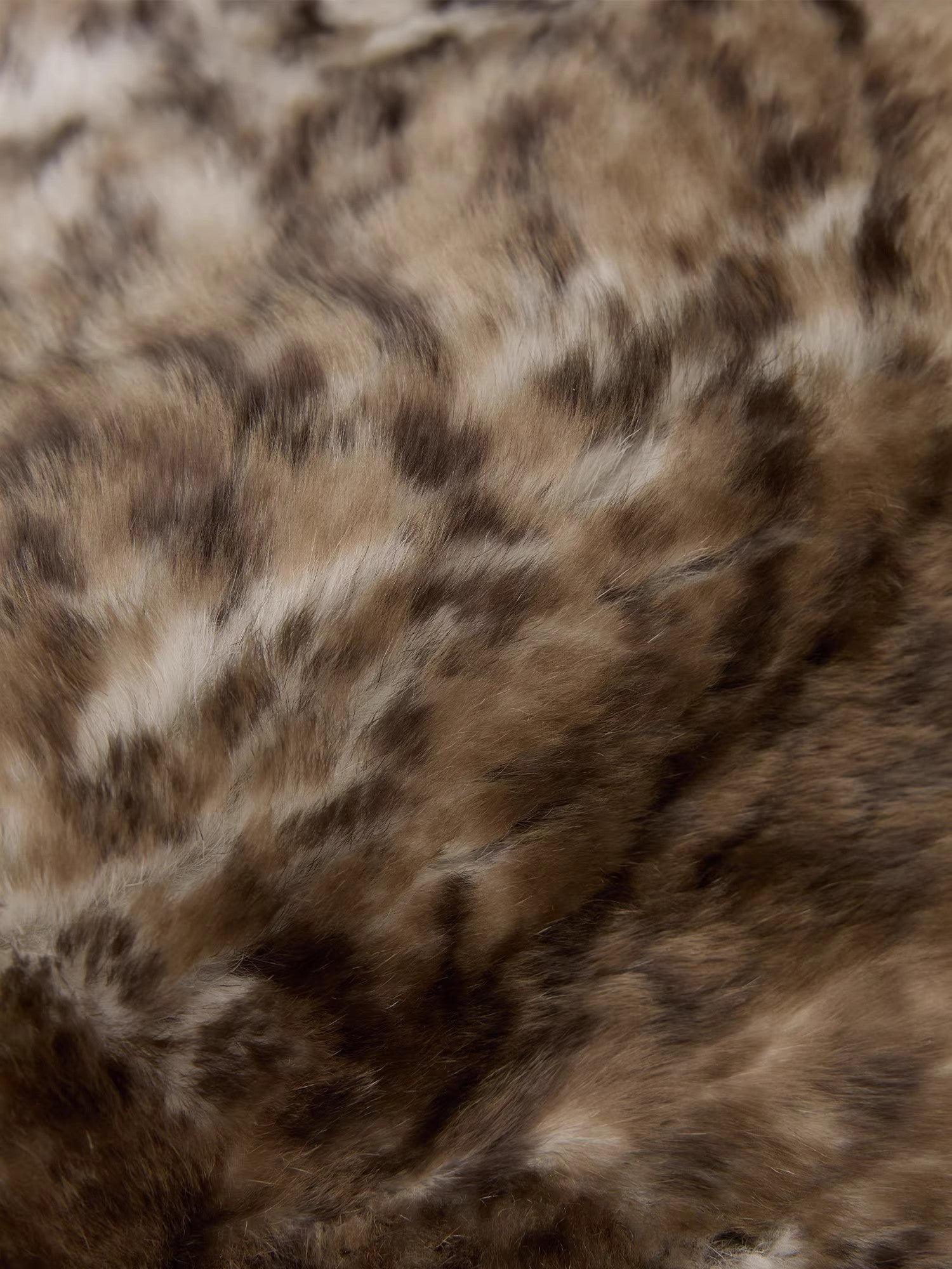 Firelady Fur [FF×JW Collaboration] Rabbit Fur and Zebra Print Denim Fur Bag
